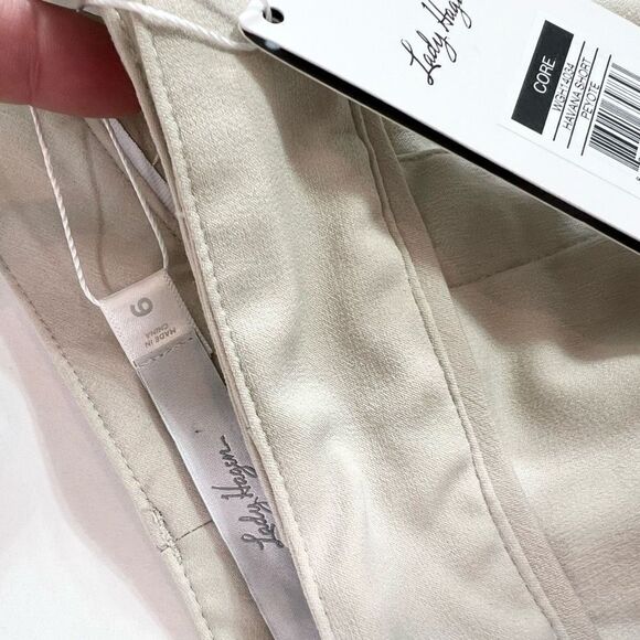 Lady Hagen Essential Golf Shorts Womens 6 Cream Havana Flat Front Belt Loops NWT - Picture 7 of 10